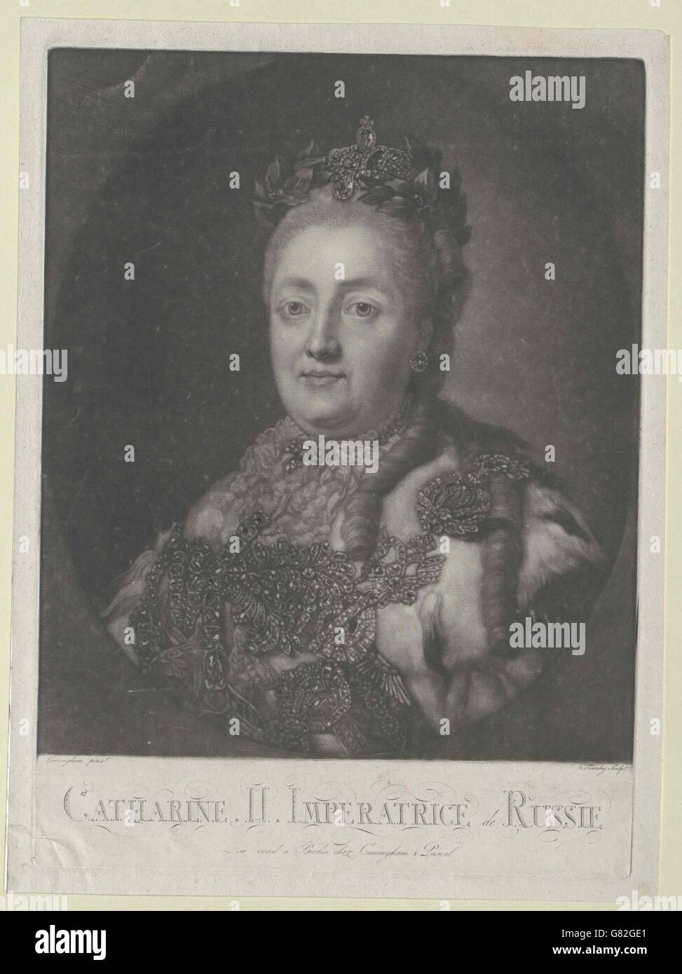 Katharina II., Kaiserin von Russland Stockfoto