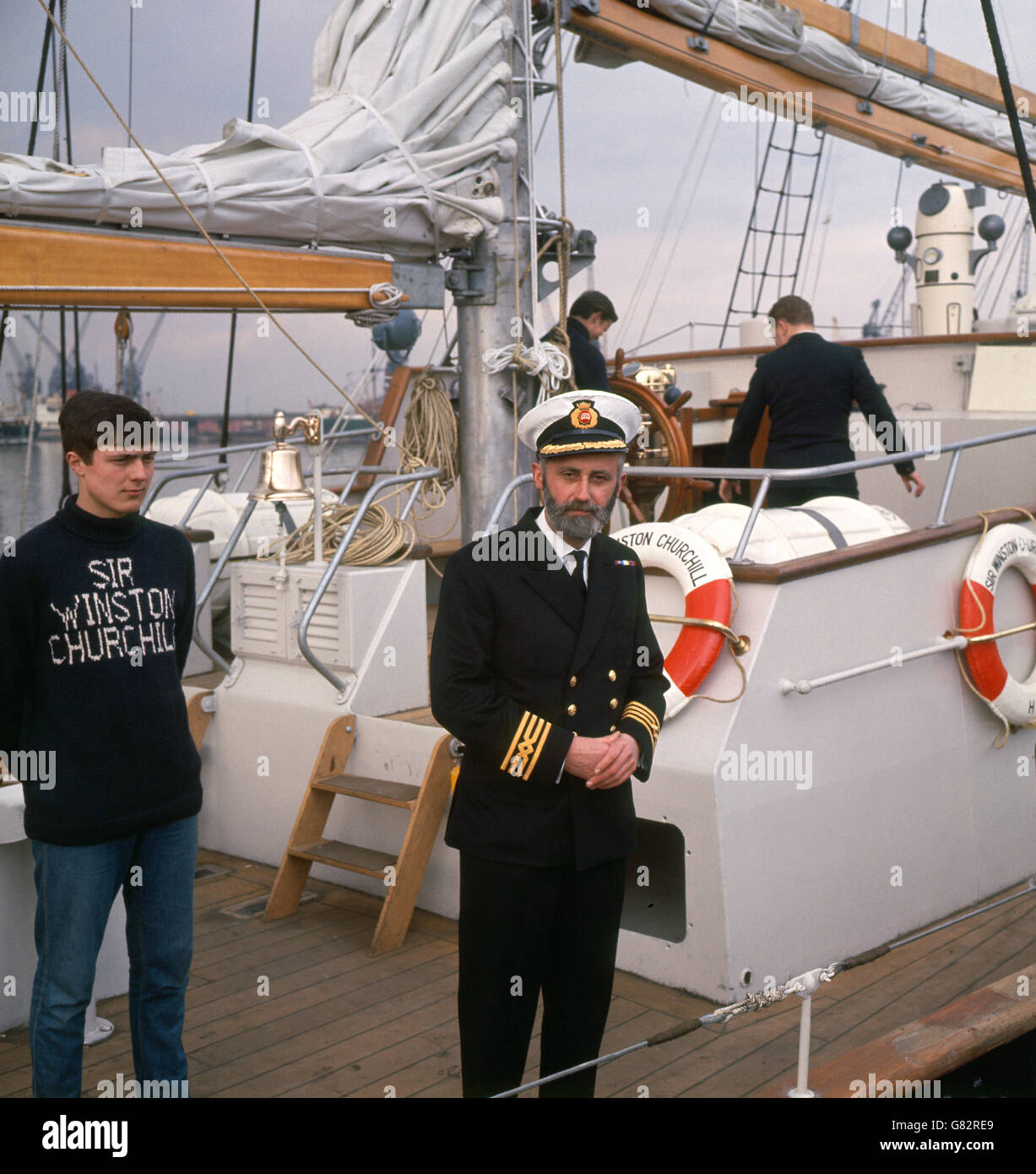 Freizeit - Training Schiff "Sir Winston Churchill - - Rumpf Stockfoto