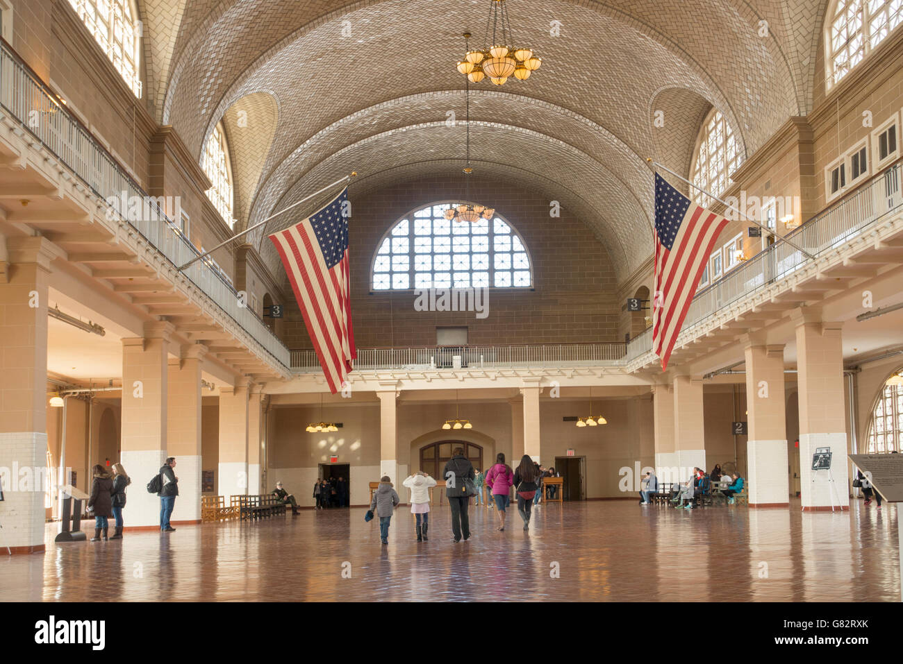 Ellis Island Immigration Museum New York Mitte NY Stockfoto