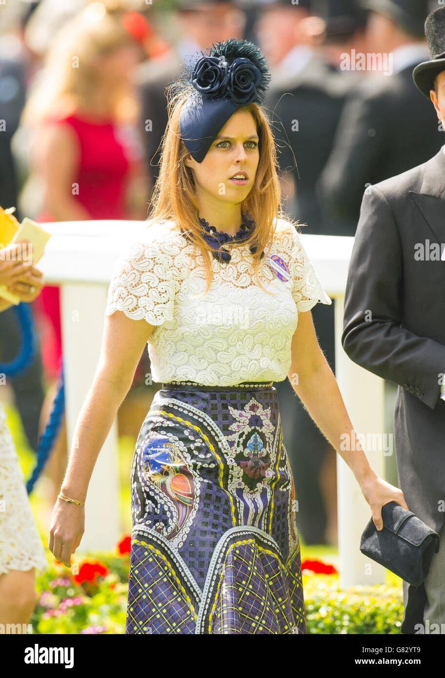 Pferderennen - The Royal Ascot Meeting 2015 - Tag 4 - Ascot Racecourse. Prinzessin Beatrice von York am vierten Tag des Royal Ascot Meetings 2015 auf der Ascot Racecourse, Berkshire. Stockfoto