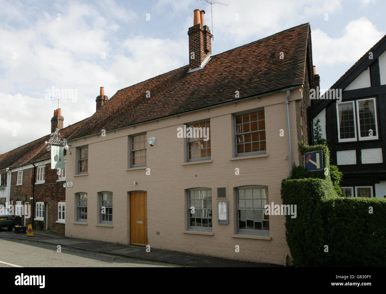 The Fat Duck Restaurant, Gewinner des besten Restaurants der Welt, bei den World's 50 Best Restaurants 2005 Awards. Stockfoto