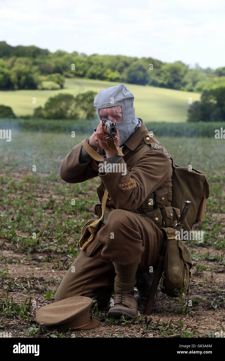 Princess Royal besucht Langley Vale Holz Stockfoto