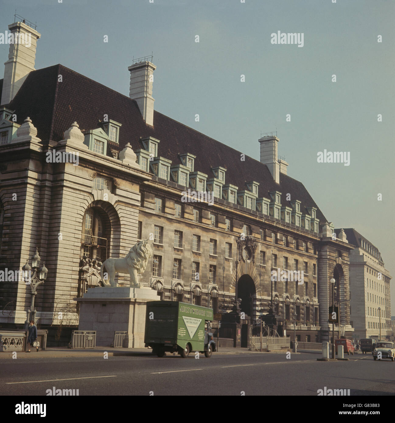 Gebäude und Wahrzeichen - County Hall - London Stockfoto