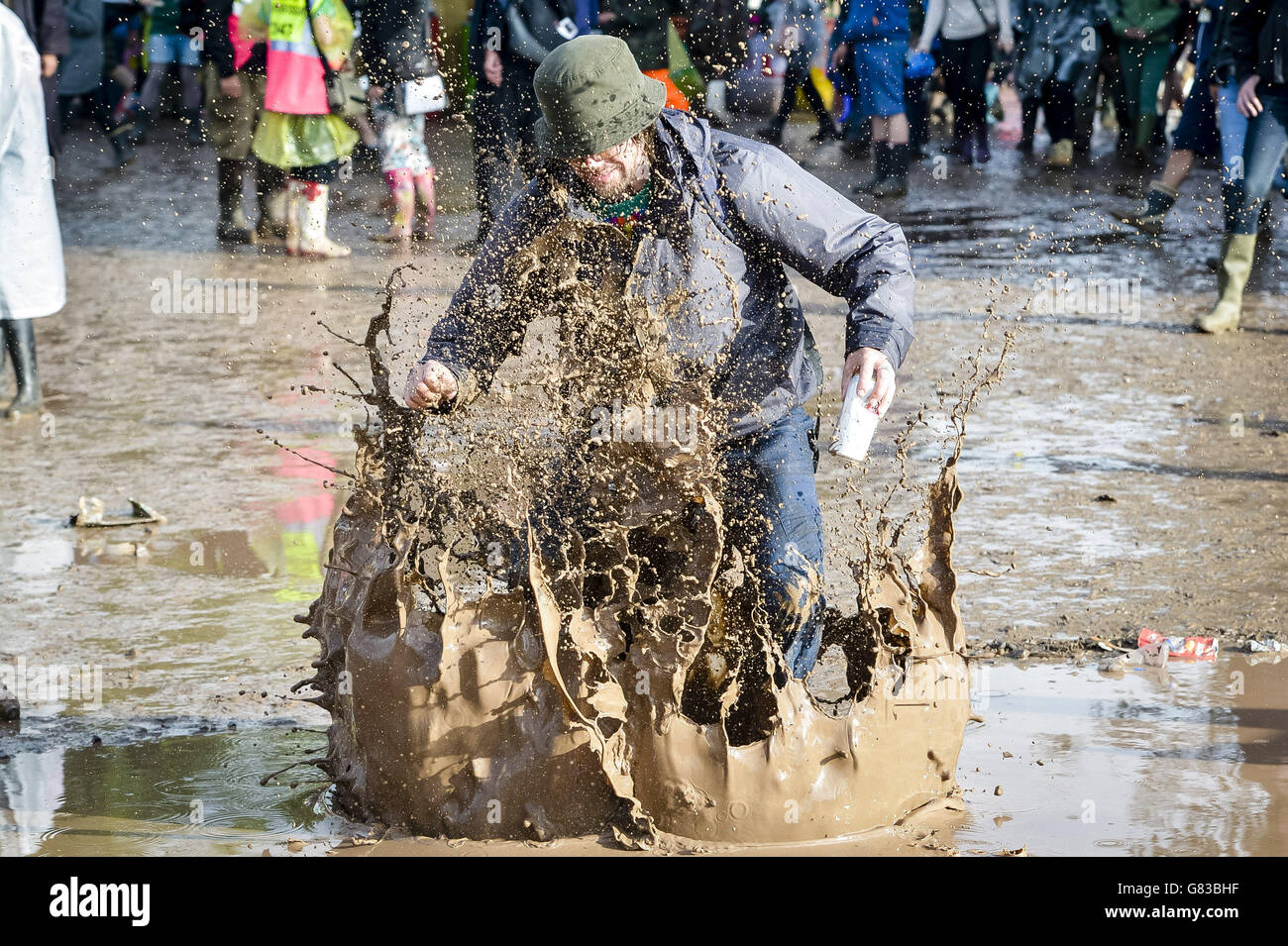 Glastonbury Festival 2015 - Tag 1 Stockfoto