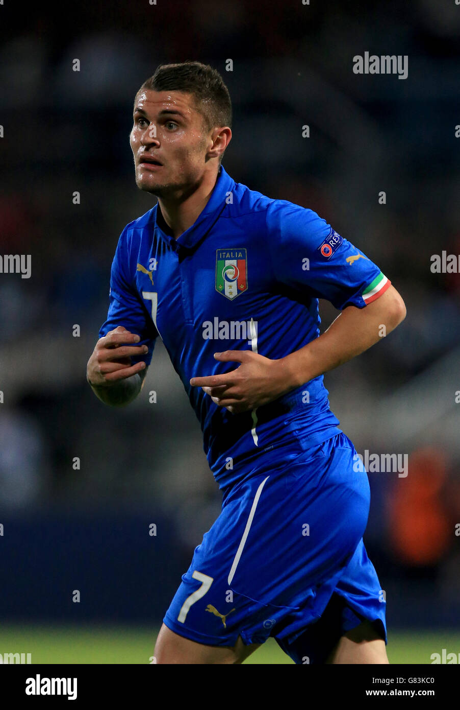 Fußball - UEFA U-21-Europameisterschaft - Gruppe B - England gegen Italien -. Italiens Federico Viviani Stockfoto