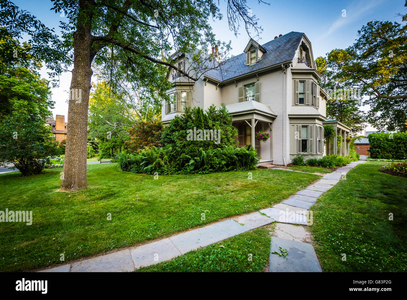 Das Harriet Beecher-Stowe-Haus in Hartford, Connecticut. Stockfoto