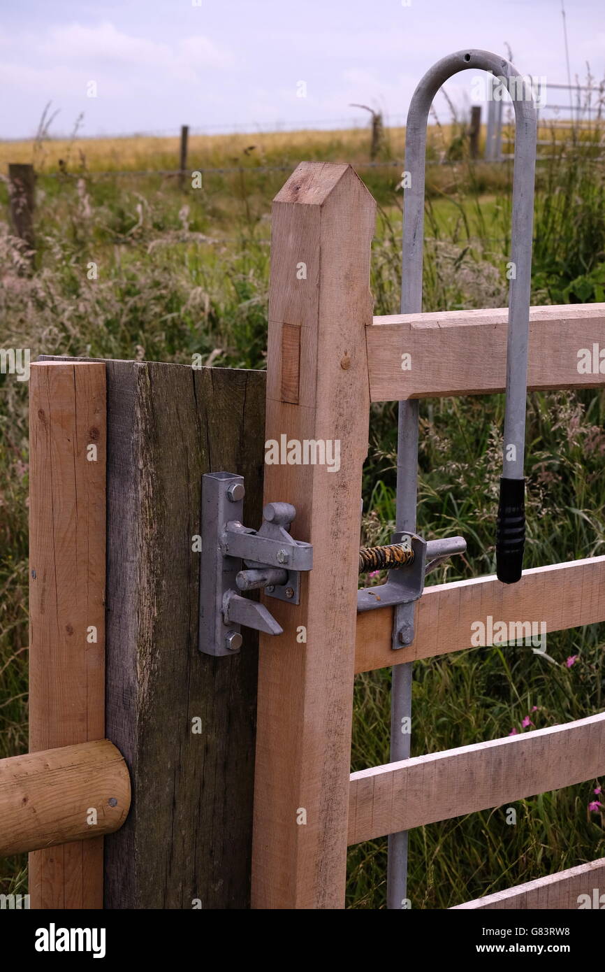 Riegel und Tor Detail Wanderer, Ditchling, East Sussex, UK Stockfoto