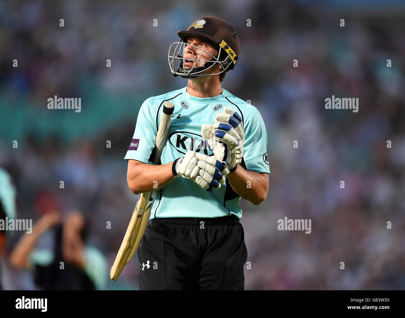 Cricket - NatWest t20 Blast - Southern Division - Surrey / Gloucestershire - Kia Oval. Zafar Ansari von Surrey Stockfoto