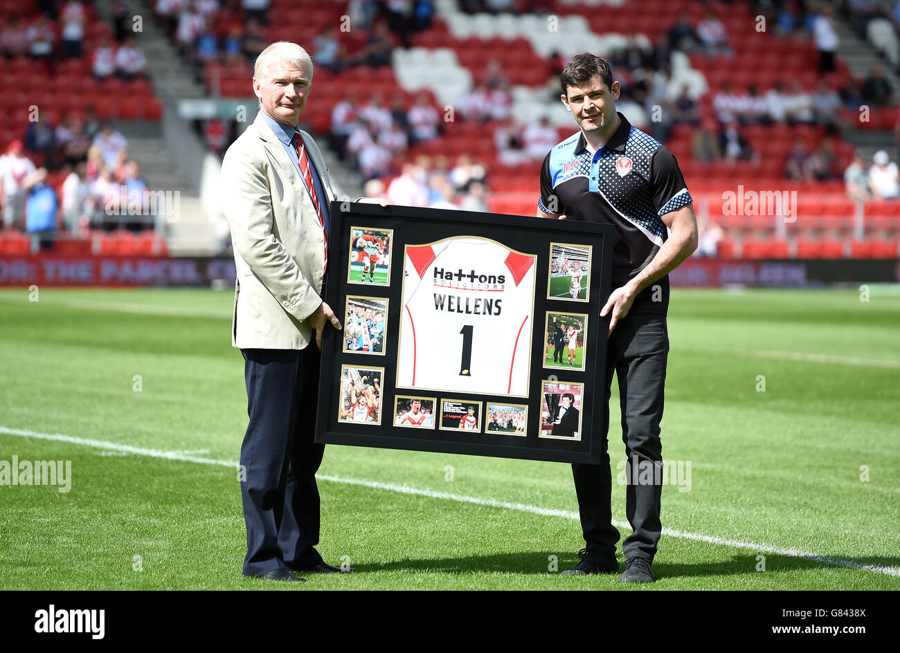 Rugby League - Ladbrokes-Challenge-Cup - Finale Viertel - St Helens V Widnes Wikinger - Langtree Park Stockfoto