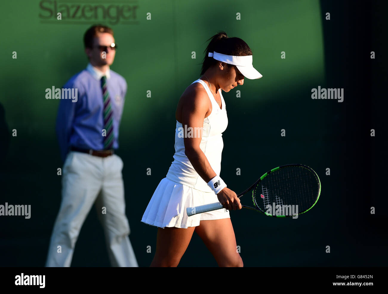 Tennis - Wimbledon Championships 2015 - Tag eins - der All England Lawn-Tennis and Croquet Club Stockfoto