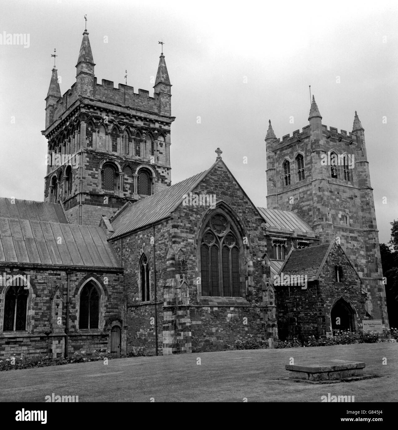 Gebäude und Wahrzeichen - Wimborne Minster Stockfoto