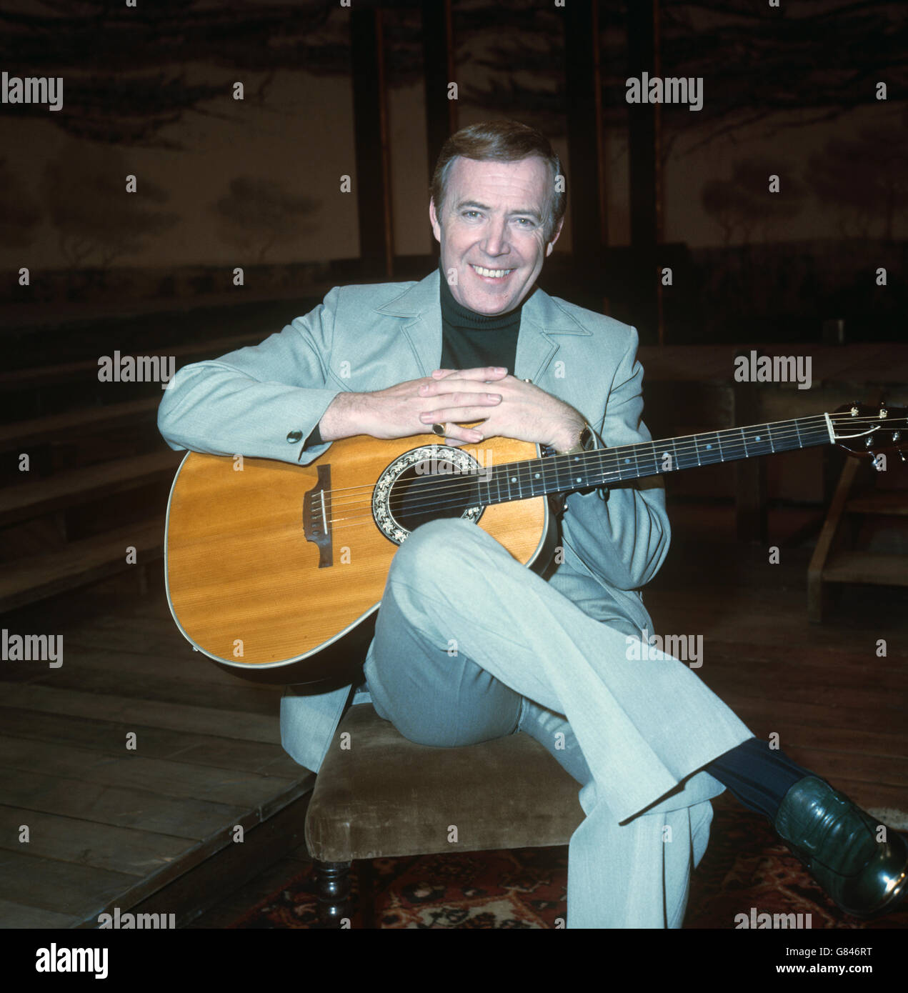 Country-Sängerin Val Doonican im BBC Television Theatre, Shepherd's Bush. Stockfoto