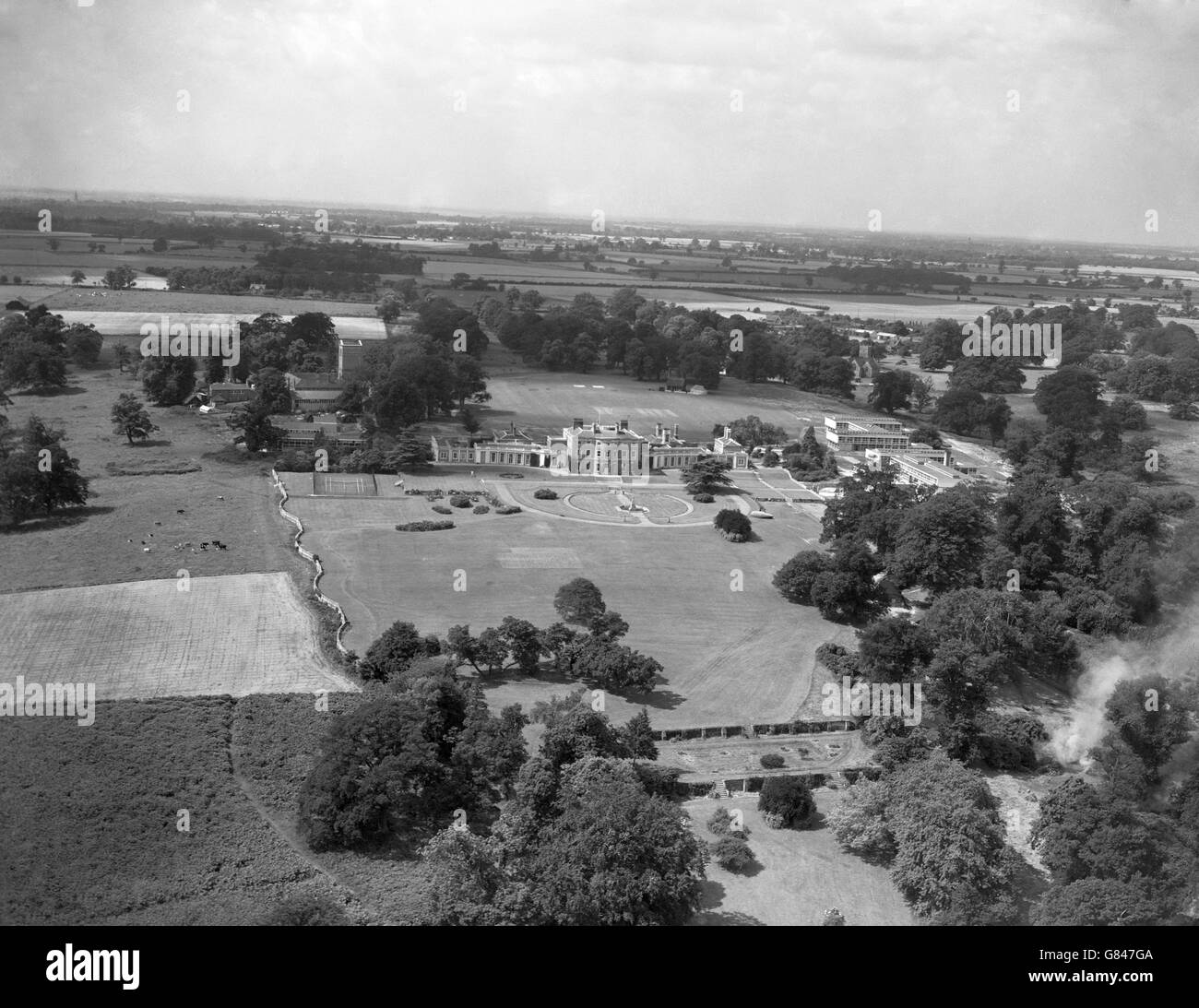 Gebäude und Wahrzeichen - Woolverstone Hall - Suffolk Stockfoto