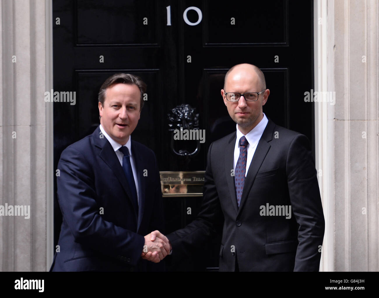 Ukrainische PM besucht UK Stockfoto