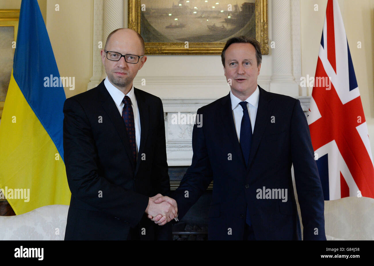 Ukrainische PM besucht UK Stockfoto