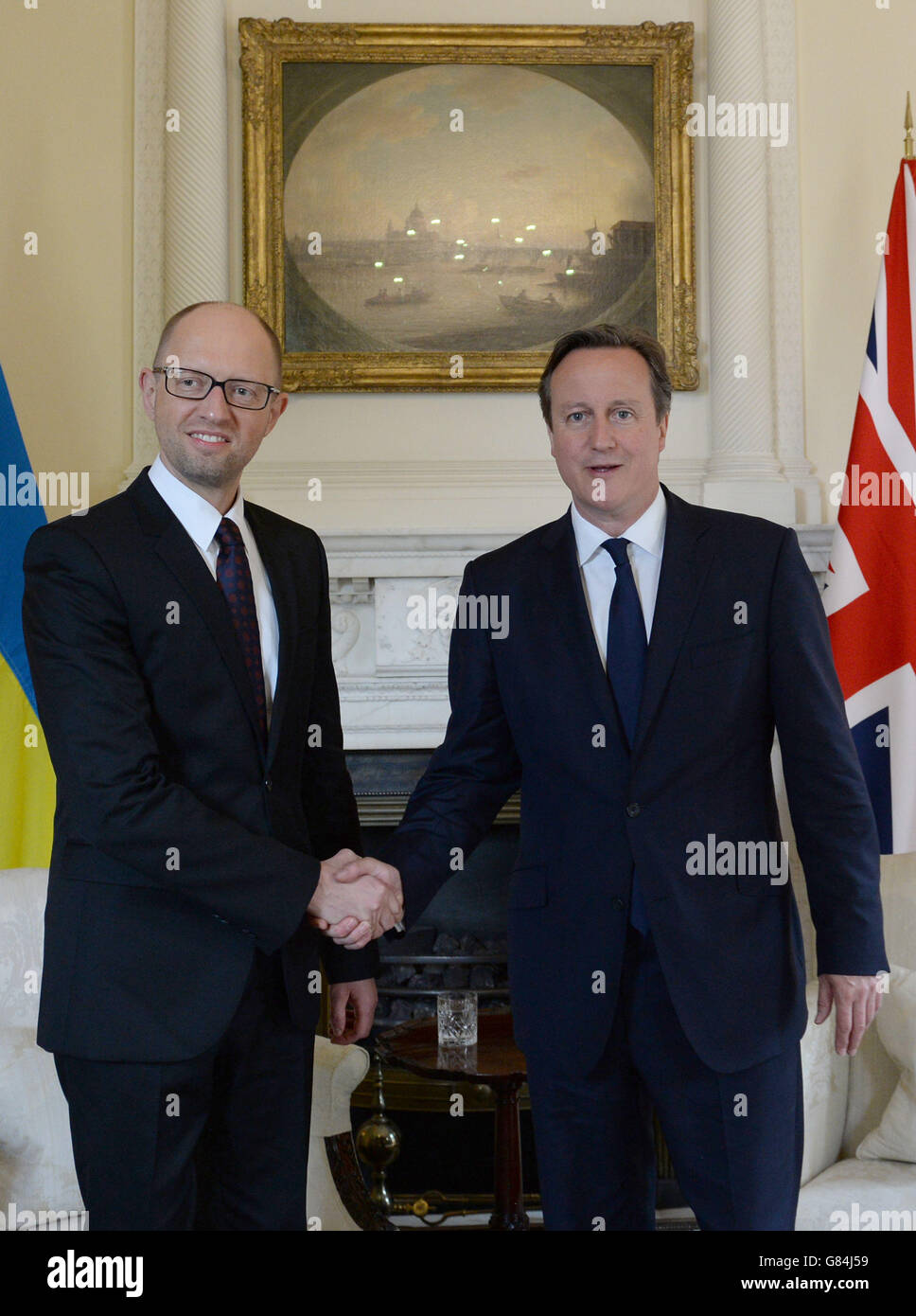 Ukrainische PM besucht UK Stockfoto