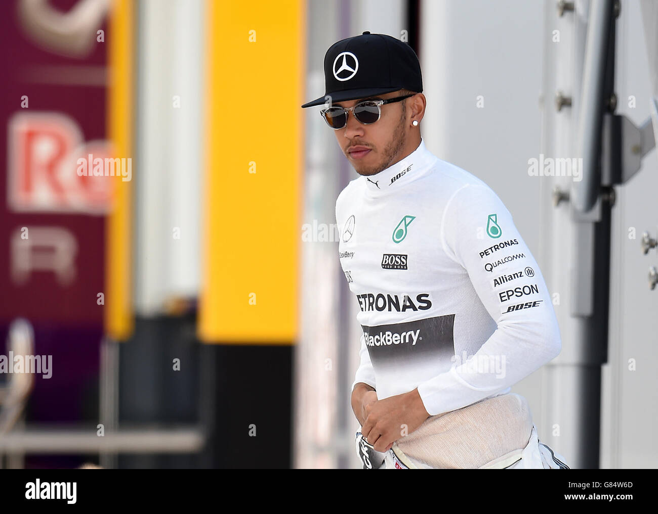 -Formel 1 Weltmeisterschaft - 2015 British Grand Prix - Praxistag - Silverstone Rennstrecke Stockfoto