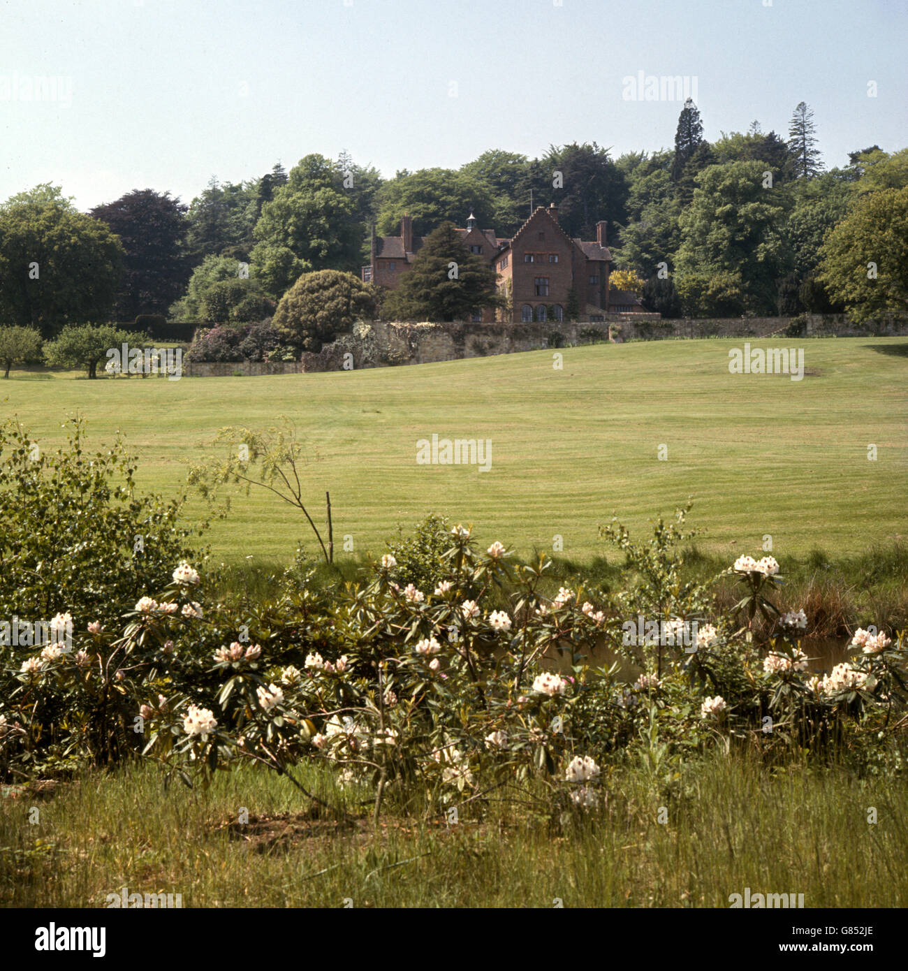 Das Gelände von Chartwell Manor in Westerham, Kent, ehemaliges Wohnhaus des verstorbenen Winston Churchill. Das Haus ist ab dem 21. Juni 1966 für die Öffentlichkeit zugänglich. Stockfoto