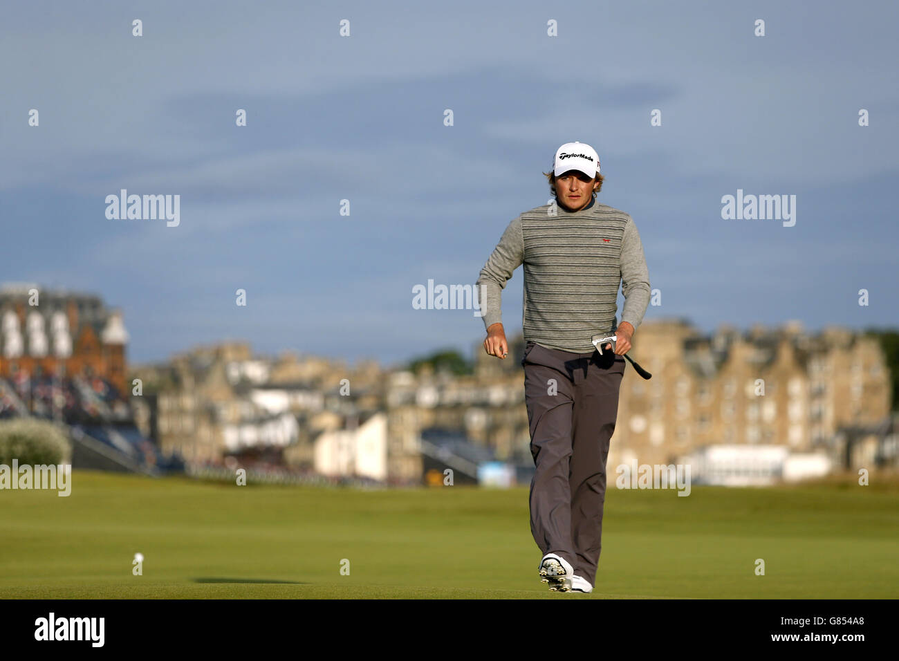 England'd Eddie Pepperell am dritten Tag der Open Championship 2015 in St Andrews, Fife. Stockfoto