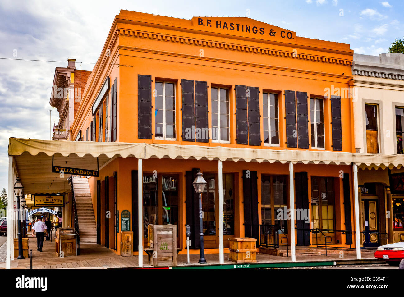 Schaufenster in Old Town Sacramento, Kalifornien Stockfoto