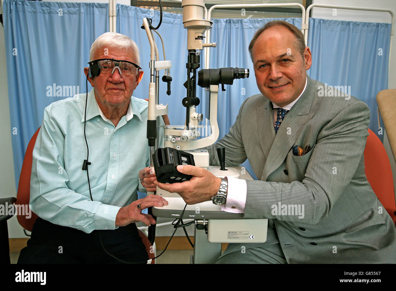 Globale chirurgische Augenbehandlung Stockfoto