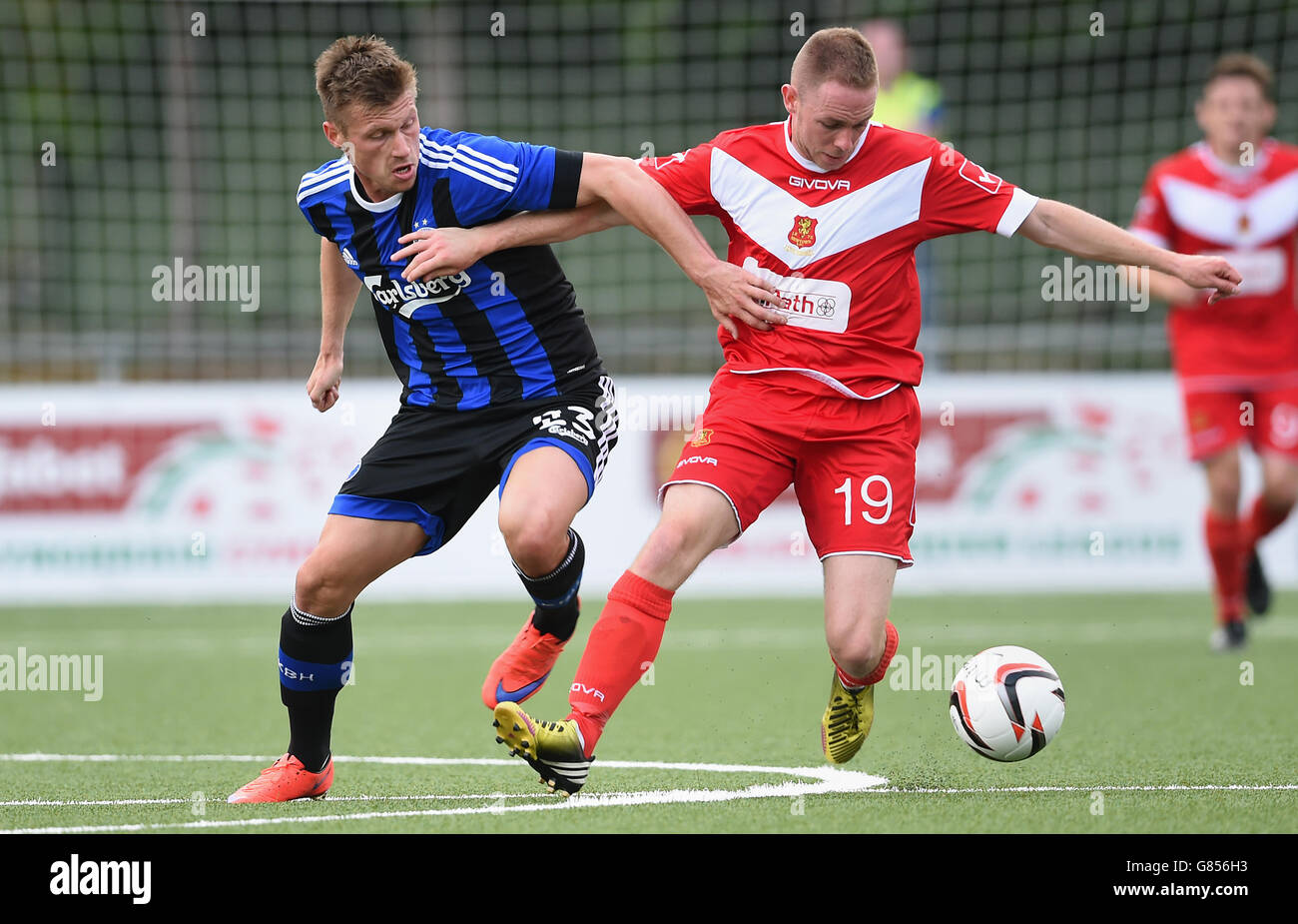 Fußball - UEFA Europa League - Qualifikation - 2. Runde - Rückspiel - Newtown AFC V FC Kopenhagen - Latham Park Stockfoto