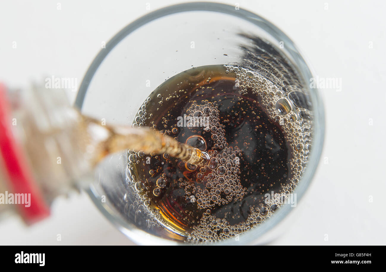 Zuckerhaltige Getränke Schuld über Typ-2-Diabetes-Fälle Stockfoto