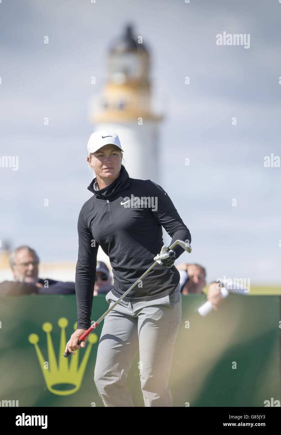 Die norwegische Suzann Pettersen macht sich am ersten Tag der Ricoh Women's British Open im Trump Turnberry Resort, South Ayrshire, auf den Weg zum 14. Green. DRÜCKEN SIE VERBANDSFOTO. Bilddatum: Donnerstag, 30. Juli 2015. Siehe PA Geschichte GOLF Frauen. Der Bildnachweis sollte lauten: Kenny Smith/PA Wire. EINSCHRÄNKUNGEN: Nur für redaktionelle Zwecke. Keine kommerzielle Nutzung. Keine falsche kommerzielle Vereinigung. Keine Videoemulation. Keine Bildbearbeitung. Stockfoto