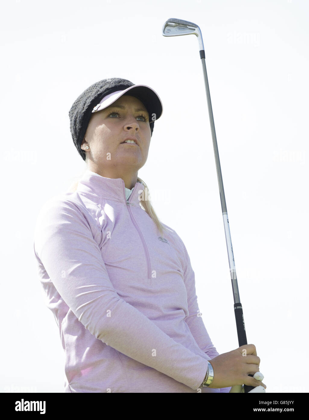 Die Schwedin Anna Nordqvist schlägt am 11. Loch am Tag eines der Ricoh Women's British Open im Trump Turnberry Resort, South Ayrshire, ab. DRÜCKEN SIE VERBANDSFOTO. Bilddatum: Donnerstag, 30. Juli 2015. Siehe PA Geschichte GOLF Frauen. Der Bildnachweis sollte lauten: Kenny Smith/PA Wire. EINSCHRÄNKUNGEN: Keine kommerzielle Nutzung. Keine falsche kommerzielle Vereinigung. Keine Videoemulation. Keine Bildbearbeitung. Stockfoto