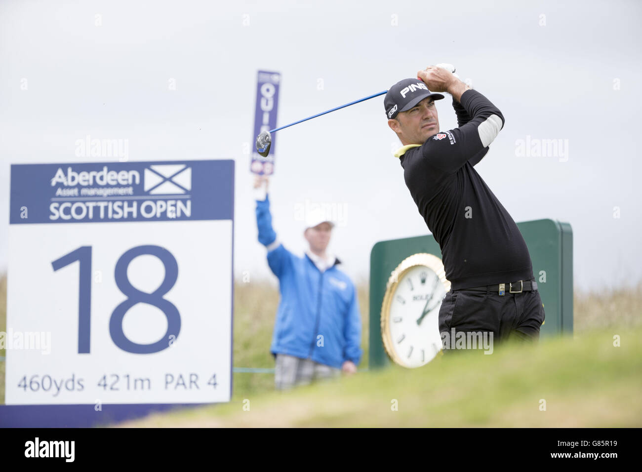 Golf - Scottish Open - Tag zwei - Gullane Golfclub Stockfoto