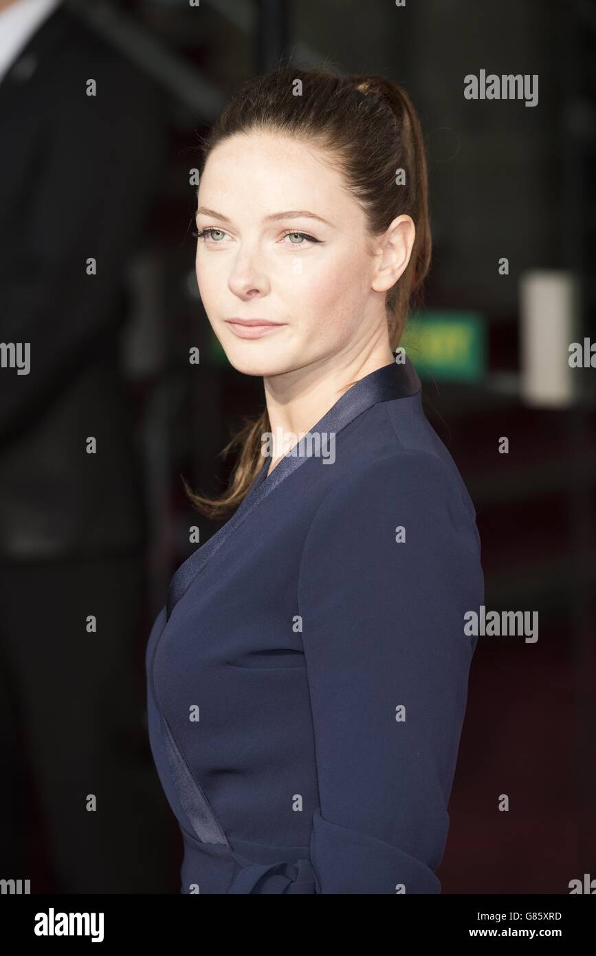 Mission Impossible Rogue Nation Premiere - London. Rebecca Ferguson bei der Premiere von Mission: Impossible Rogue Nation im BFI Imax, Waterloo, London. Stockfoto