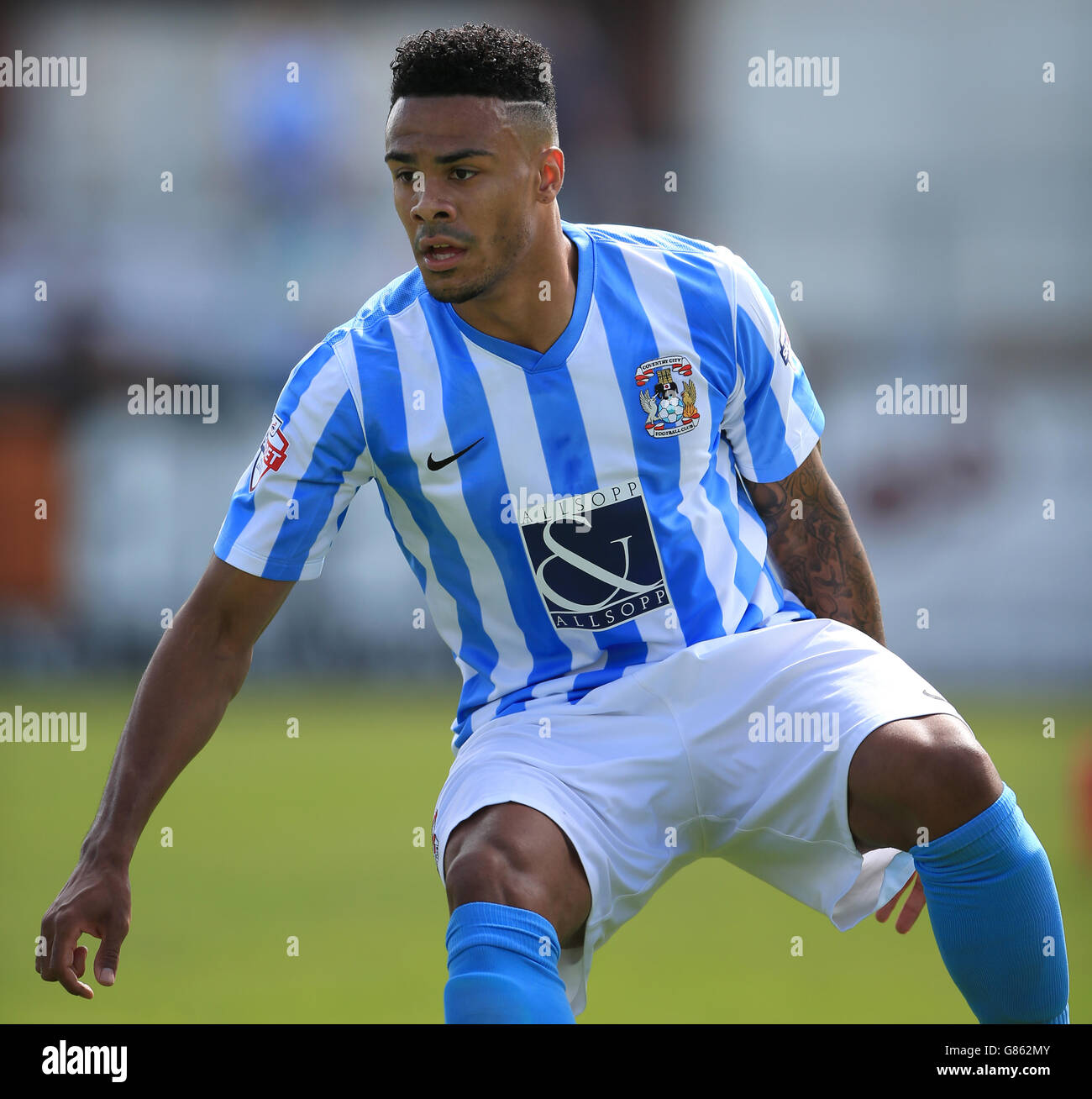 Fußball - vor der Saison freundlich - Coventry City / Oxford United - Liberty Way Stadium. Jordan Willis von Coventry City Stockfoto