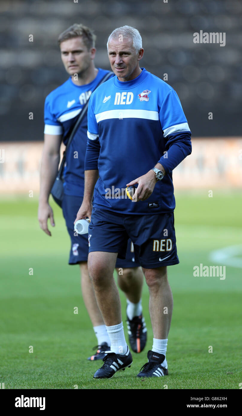 Fußball - vor der Saison freundlich - Notts County / Scunthorpe United - Meadow Lane. Scunthorpe United Assistant Manager Ned Kelly Stockfoto