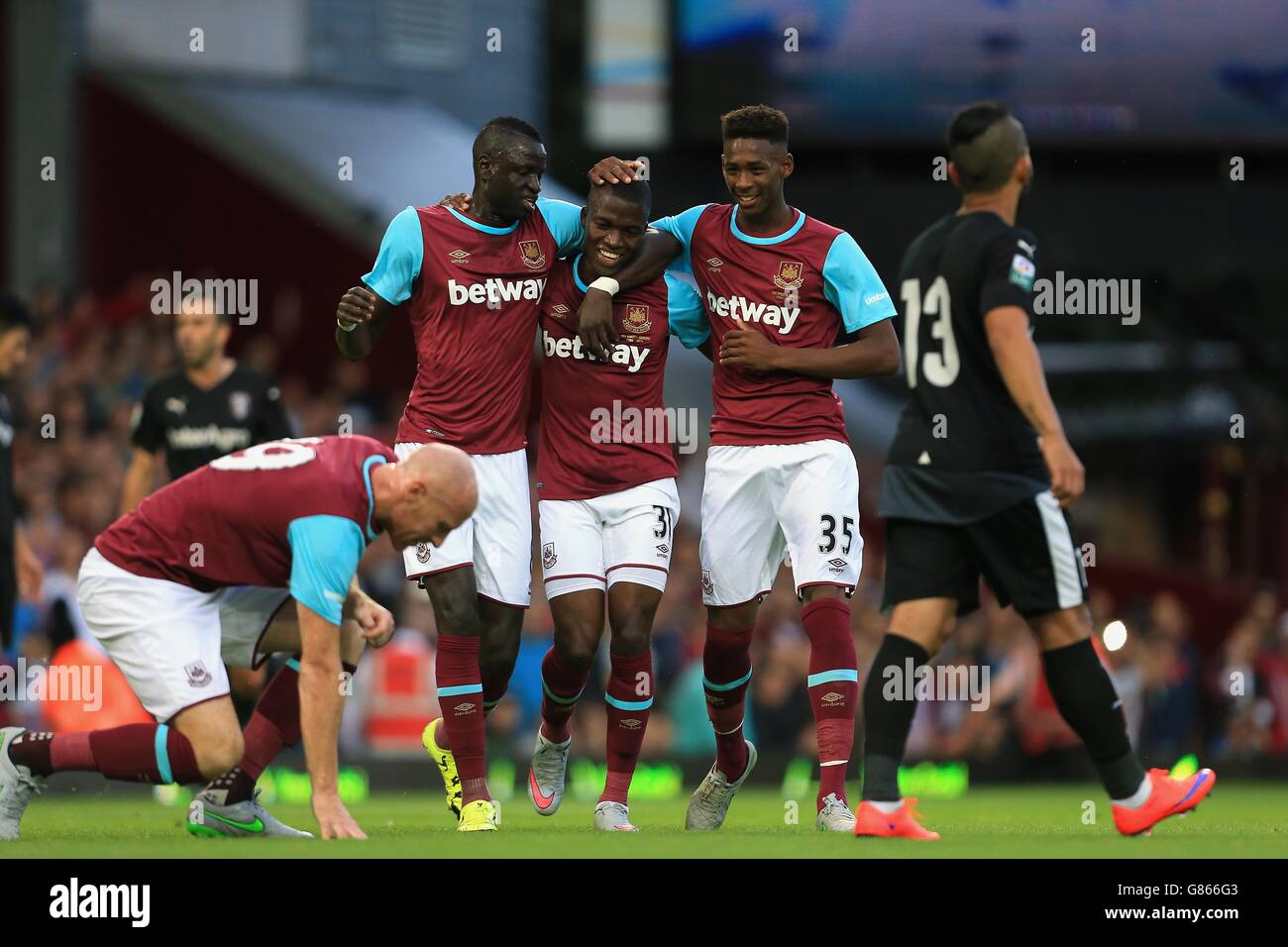 Fußball - Champions-League - dritten Qualifikationsrunde - Hinspiel - West Ham United V Astra Giurgiu - Upton Park Stockfoto