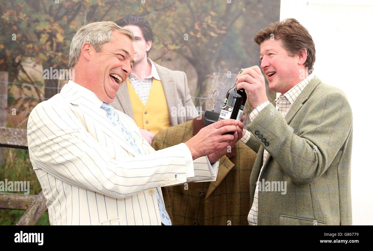 Nigel Farage besucht die CLA Gamefair Stockfoto