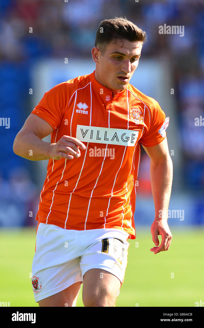 Soccer - Sky Bet League One - Colchester United / Blackpool FC - Weston Homes Community Stadium. Jack Redshaw von Blackpool Stockfoto