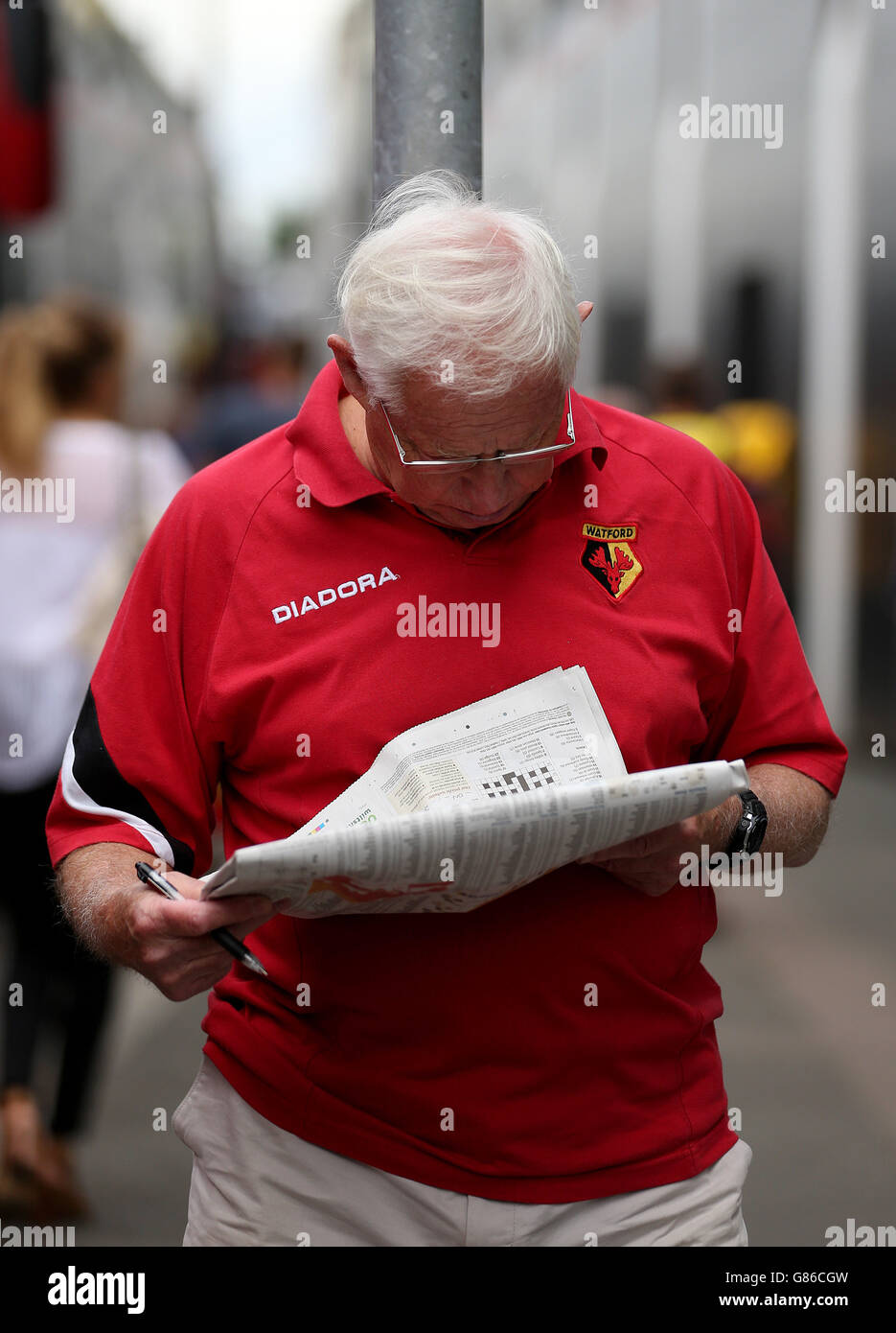 Fußball - Barclays Premier League - Watford V West Bromwich Albion - Vicarage Road Stockfoto