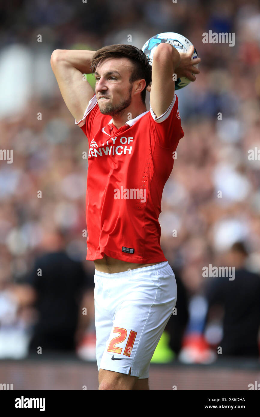 Fußball - Sky Bet Championship - Derby County / Charlton Athletic - iPro Stadium. Morgan Fox von Charlton Athletic Stockfoto