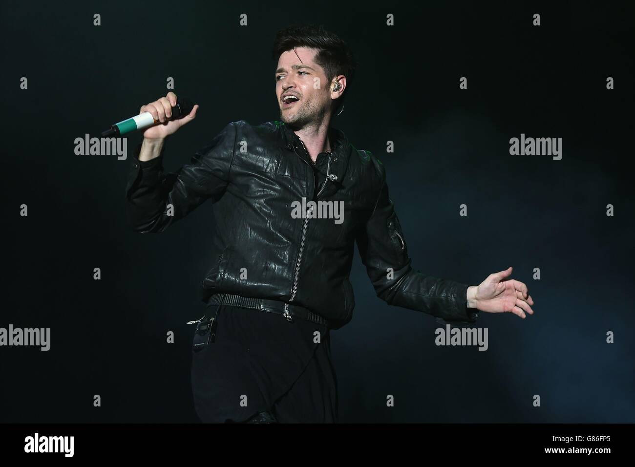 Danny O'Donoghue von The Script tritt am ersten Tag des V Festivals auf