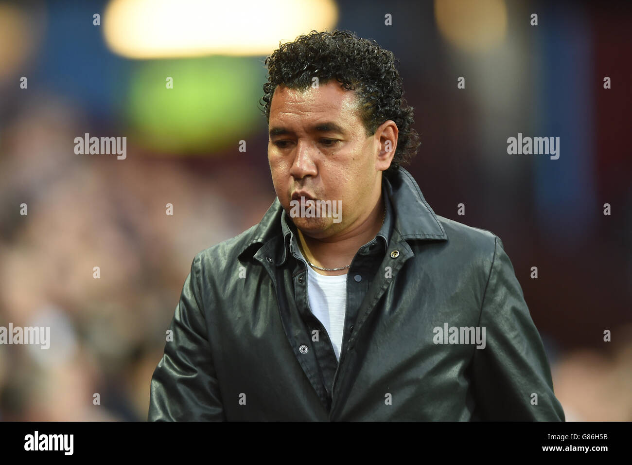 Ricardo Moniz, Manager von Notts County, während des Capital One Cup-Spiels in der zweiten Runde in Villa Park, Birmingham. Stockfoto