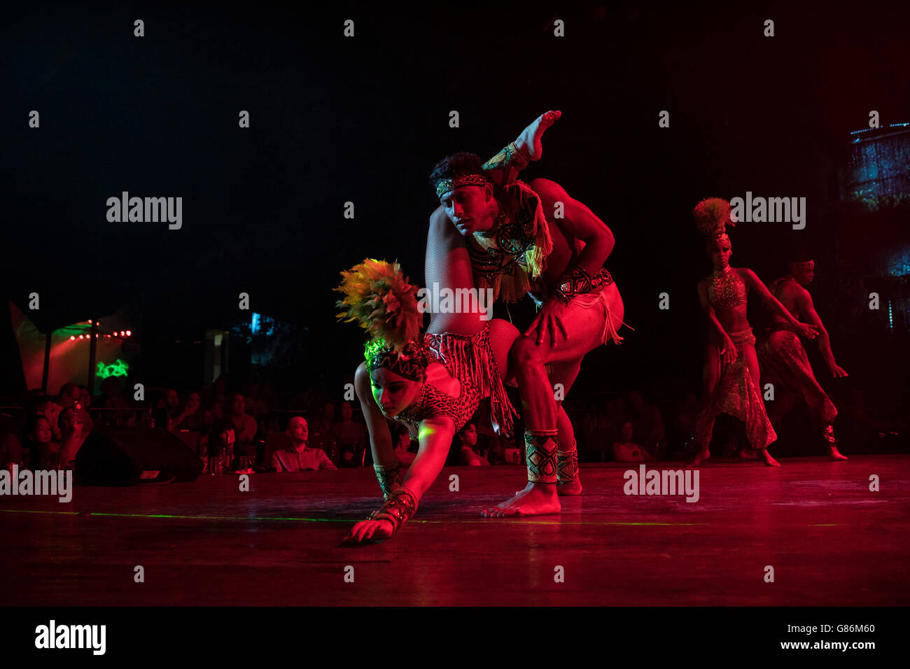 Tänzerinnen in der Tropicana-Show in Havanna, Kuba Stockfoto