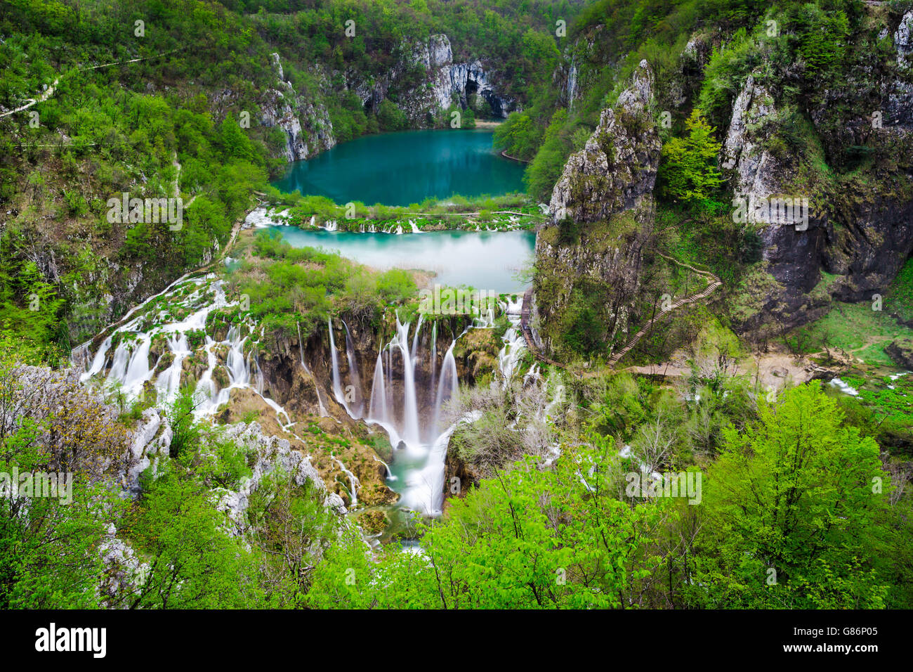 Nationalpark Plitvicer Seen, Kroatien Stockfoto