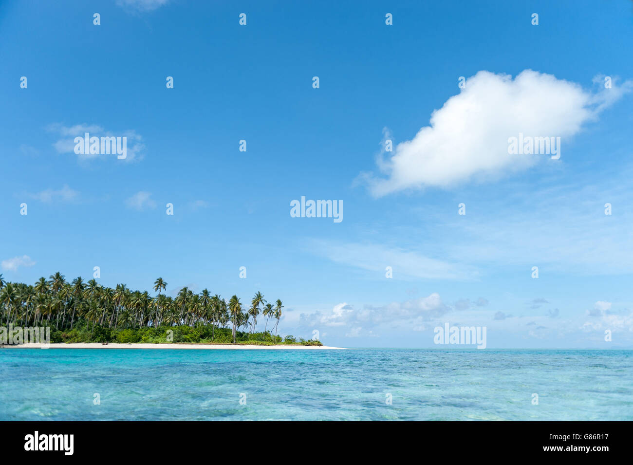 Tropische Insel, Semporna, Sabah, Malaysia Stockfoto