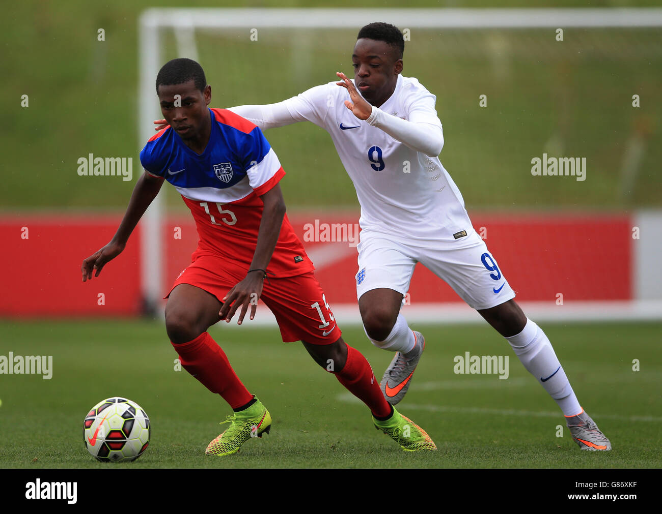 Fußball - internationale Freundschaftsspiele - England U16 V USA U16 - St George Park Stockfoto