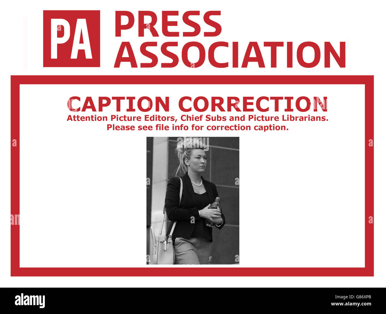 Bin LKW Absturz Anfrage Stockfoto