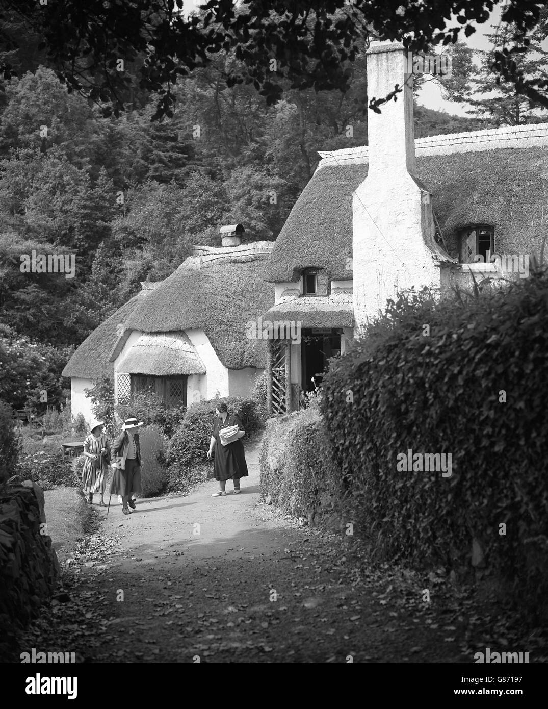 Orte - Selworthy - Somerset. Stockfoto