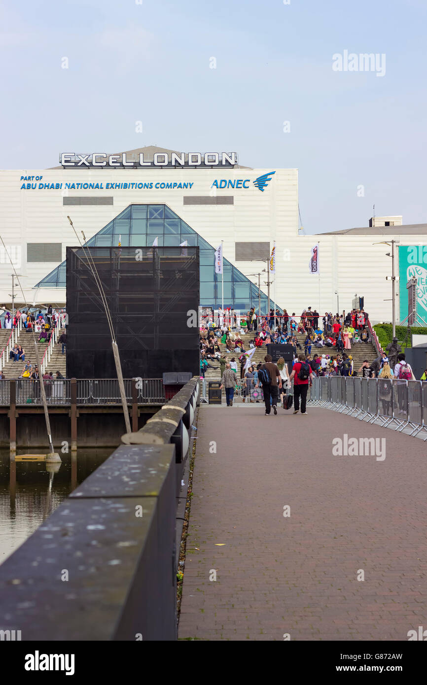 London, England - 27. Mai 2016: Die MCM London Comic-Con in ExCeL London in England am 27. Mai 2016. Stockfoto