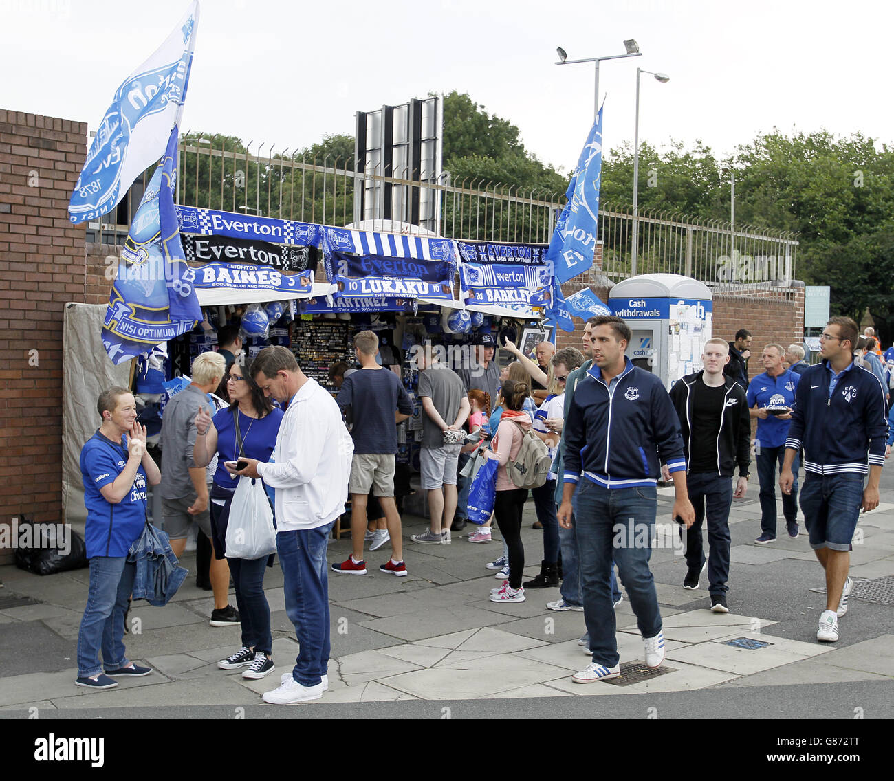 Fußball - Barclays Premier League - Everton gegen Manchester City - Goodison Park Stockfoto