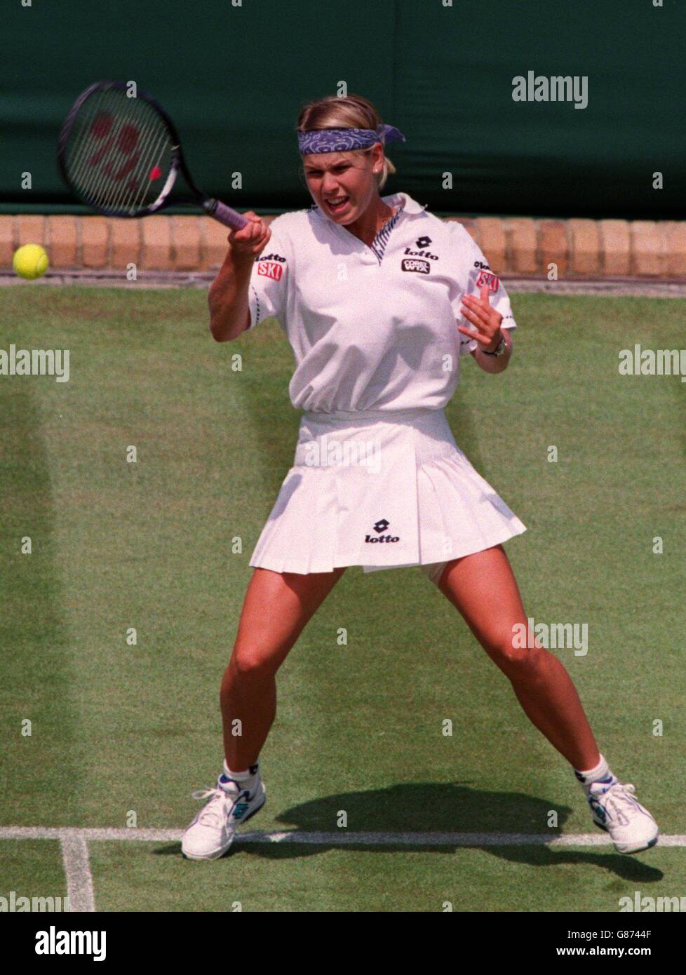 Tennis, Wimbledon Tennis Damen. Anke Huber Stockfoto