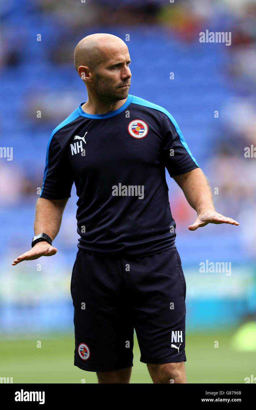 Fußball - Sky Bet Championship - Reading gegen Leeds United - Madejski Stadium. Reading Head of Sports Science Nick Harvey Stockfoto